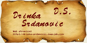 Drinka Srdanović vizit kartica